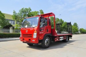 這款國六挖機平板運輸車很火，關(guān)注沒？